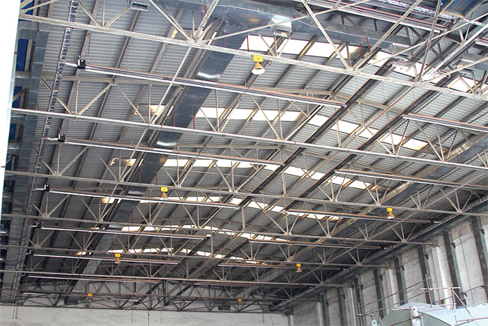 CORAYVAC辐射采暖  汽车车间/高大空间项目实例