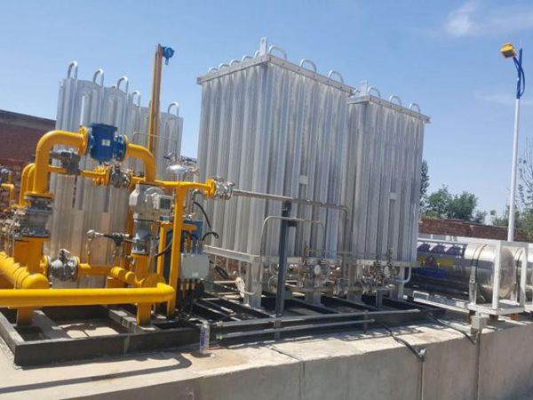 通辽车辆段现场采用气化站设备